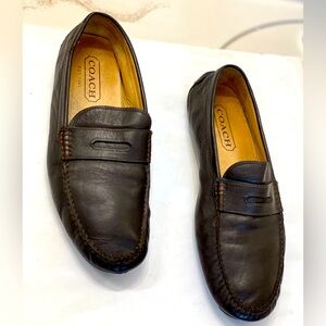 COACH Men’s Neal Pebbled leather loafers size 10.5M excellent condition